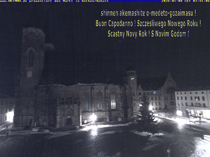 Archiv Foto Webcam Marktplatz in Köthen