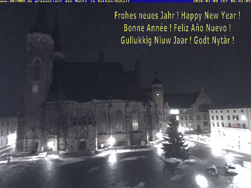 Archiv Foto Webcam Marktplatz in Köthen