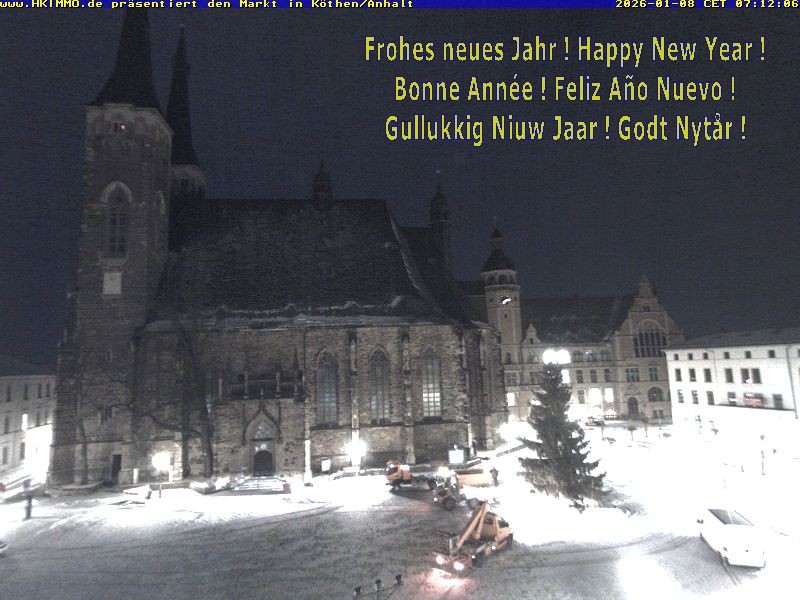 Archiv Foto Webcam Marktplatz in Köthen