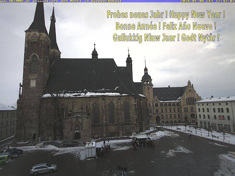 Archiv Foto Webcam Marktplatz in Köthen