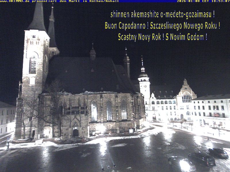 Archiv Foto Webcam Marktplatz in Köthen