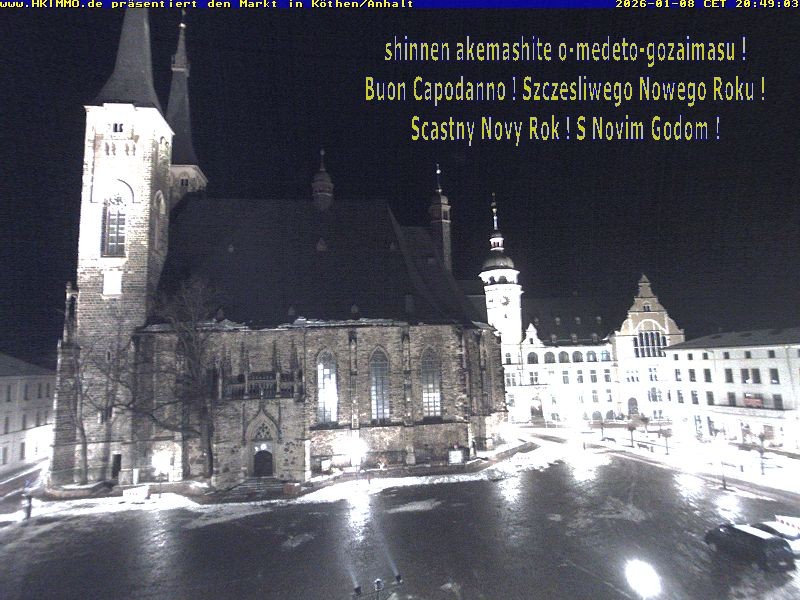 Archiv Foto Webcam Marktplatz in Köthen