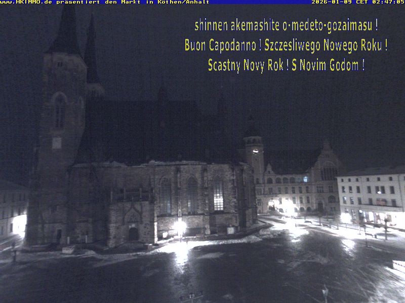 Archiv Foto Webcam Marktplatz in Köthen