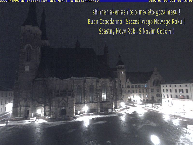 Archiv Foto Webcam Marktplatz in Köthen