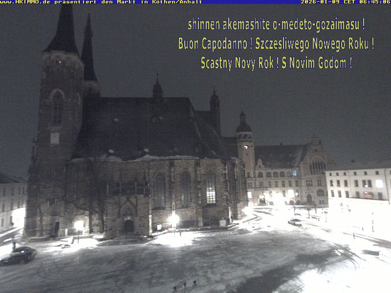 Archiv Foto Webcam Marktplatz in Köthen