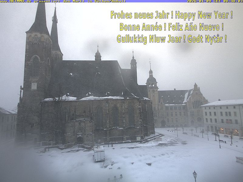 Archiv Foto Webcam Marktplatz in Köthen