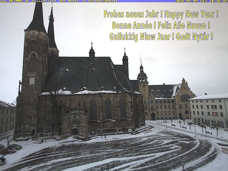 Archiv Foto Webcam Marktplatz in Köthen