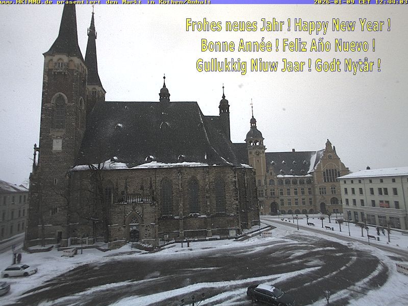 Archiv Foto Webcam Marktplatz in Köthen