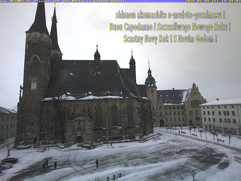 Archiv Foto Webcam Marktplatz in Köthen