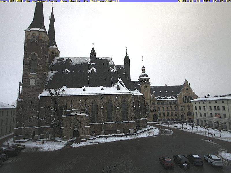 Archiv Foto Webcam Marktplatz in Köthen