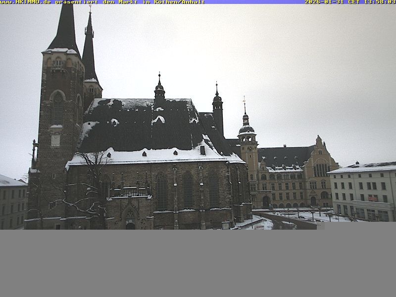 Archiv Foto Webcam Marktplatz in Köthen