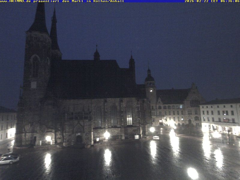 Archiv Foto Webcam Marktplatz in Köthen
