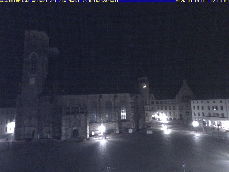 Archiv Foto Webcam Marktplatz in Köthen