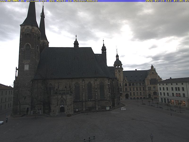 Archiv Foto Webcam Marktplatz in Köthen