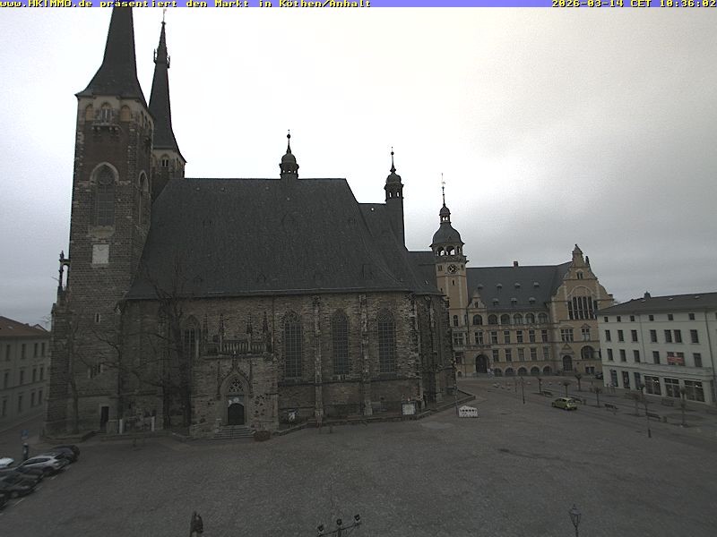 Archiv Foto Webcam Marktplatz in Köthen