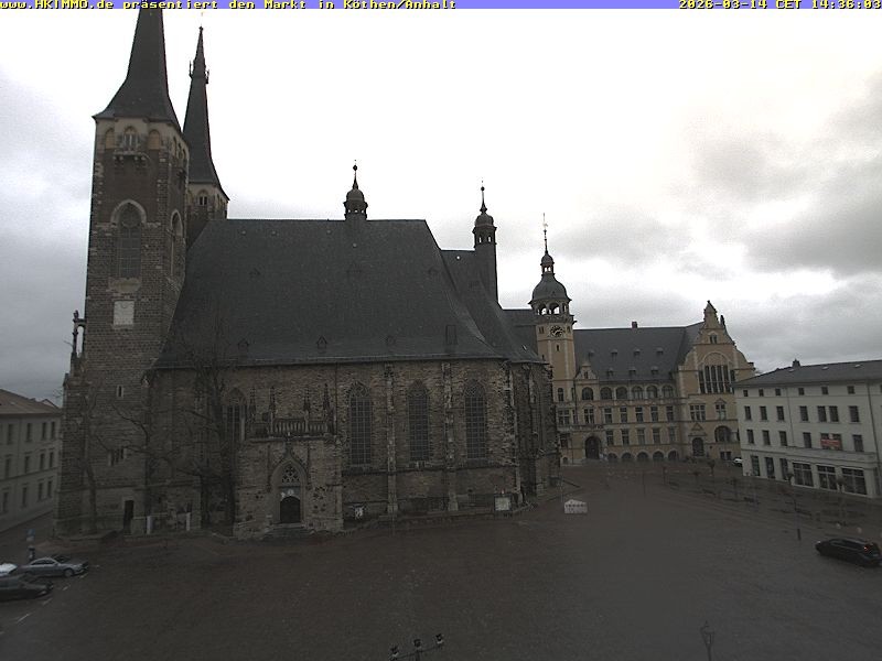 Archiv Foto Webcam Marktplatz in Köthen