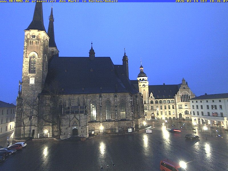 Archiv Foto Webcam Marktplatz in Köthen