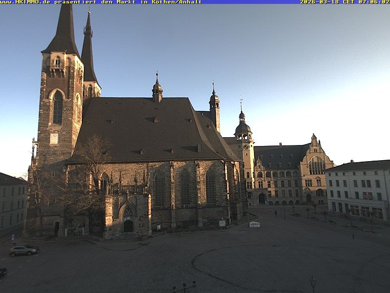 Archiv Foto Webcam Marktplatz in Köthen