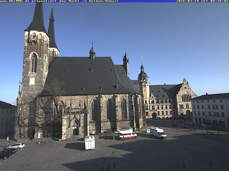 Archiv Foto Webcam Marktplatz in Köthen