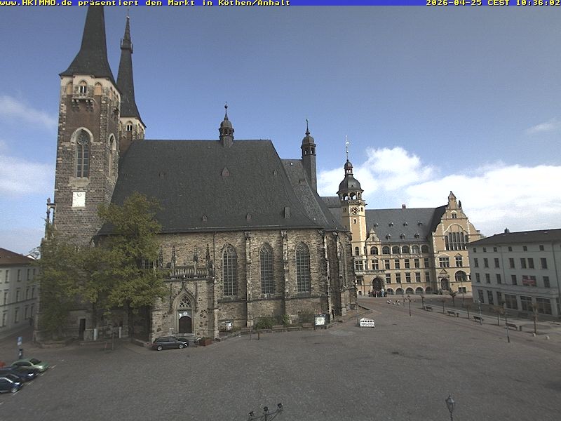 Archiv Foto Webcam Marktplatz in Köthen