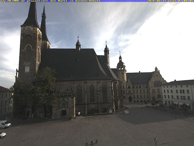 Archiv Foto Webcam Marktplatz in Köthen