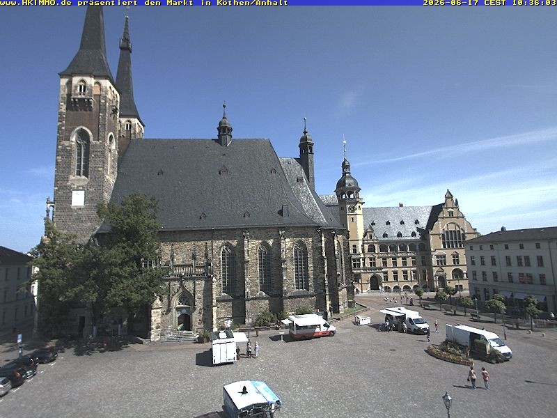 Archiv Foto Webcam Marktplatz in Köthen