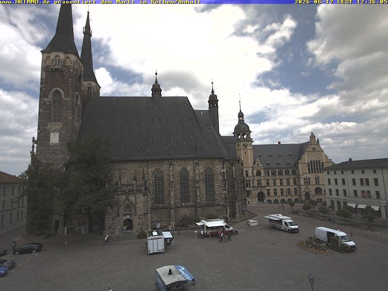 Archiv Foto Webcam Marktplatz in Köthen