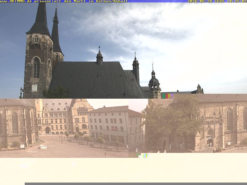 Archiv Foto Webcam Marktplatz in Köthen