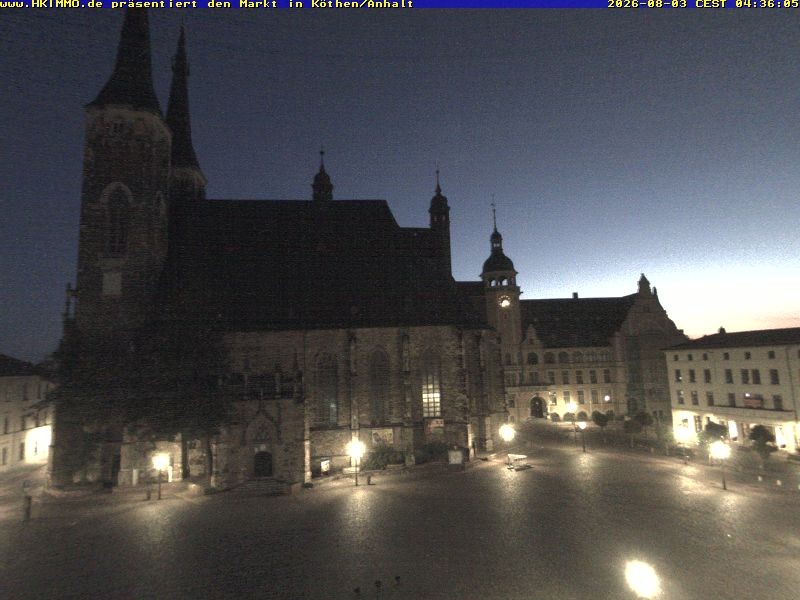 Archiv Foto Webcam Marktplatz in Köthen