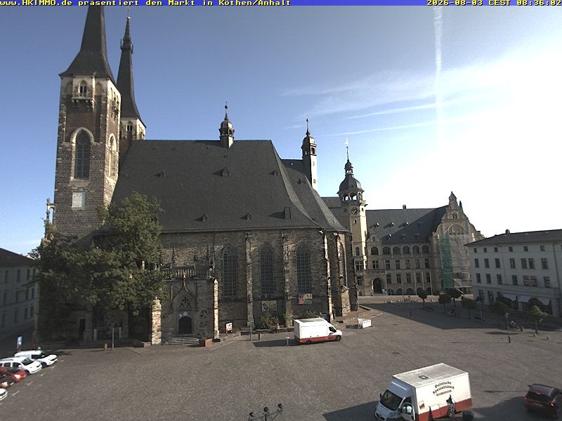 Archiv Foto Webcam Marktplatz in Köthen