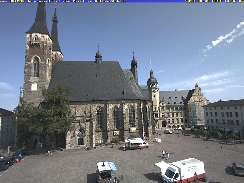 Archiv Foto Webcam Marktplatz in Köthen