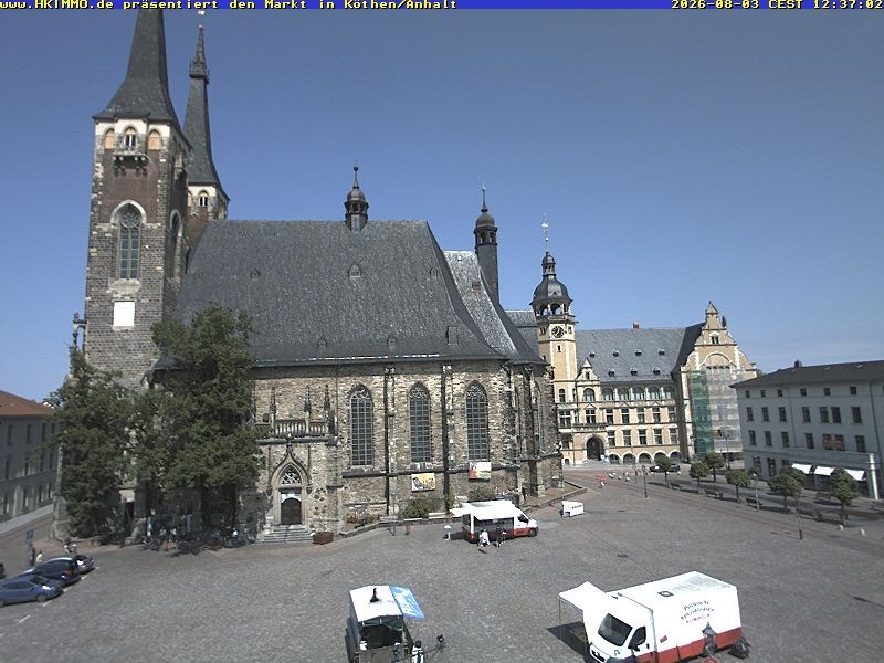 Archiv Foto Webcam Marktplatz in Köthen