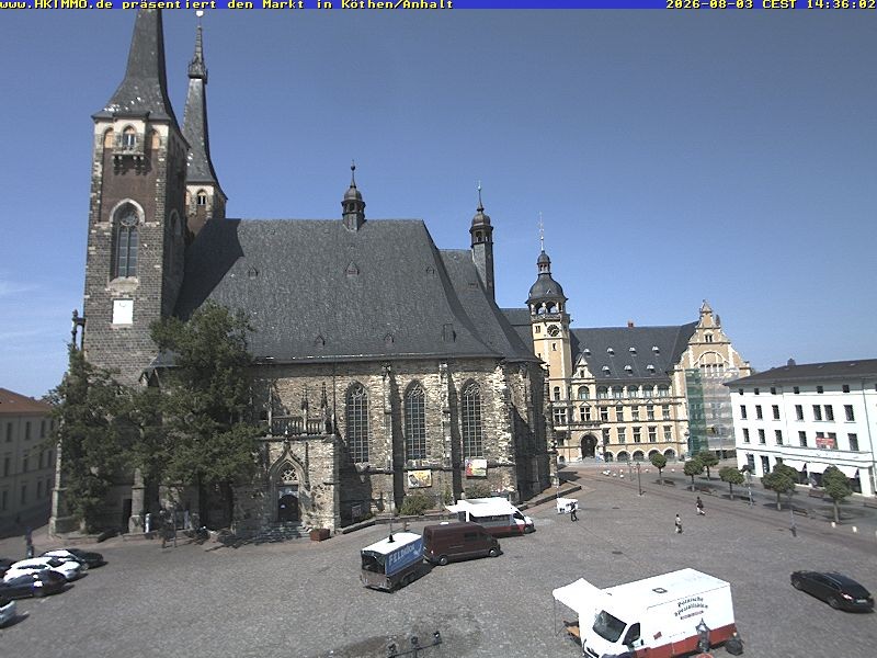 Archiv Foto Webcam Marktplatz in Köthen