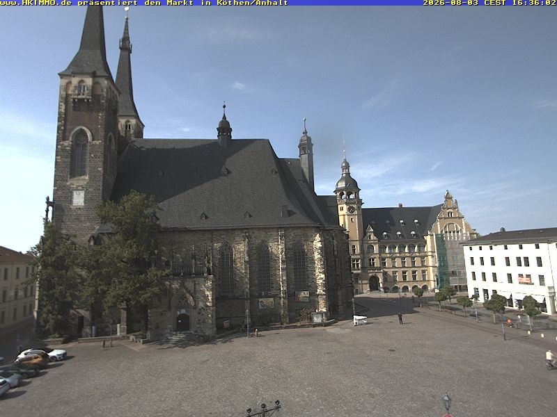 Archiv Foto Webcam Marktplatz in Köthen