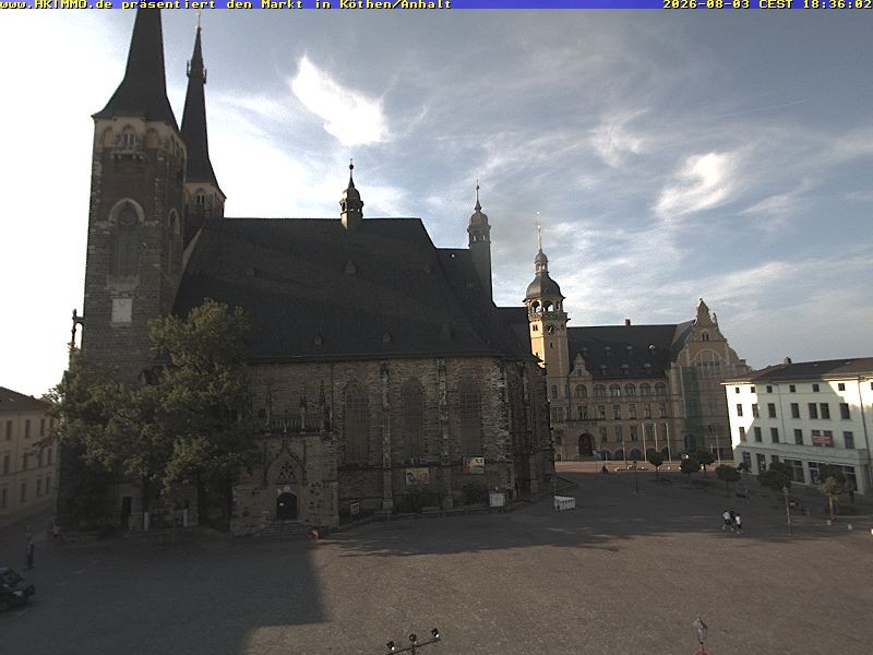 Archiv Foto Webcam Marktplatz in Köthen