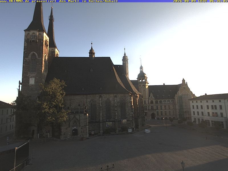 Archiv Foto Webcam Marktplatz in Köthen