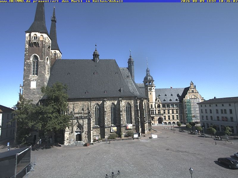 Archiv Foto Webcam Marktplatz in Köthen