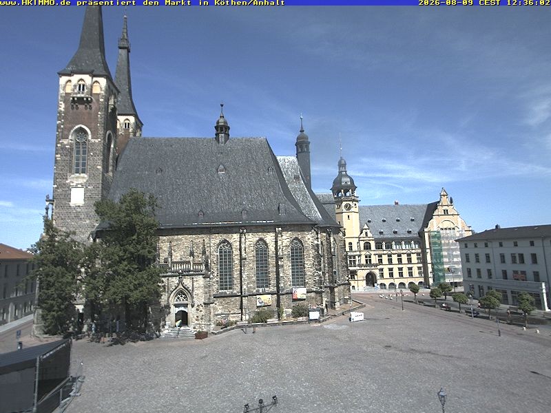 Archiv Foto Webcam Marktplatz in Köthen