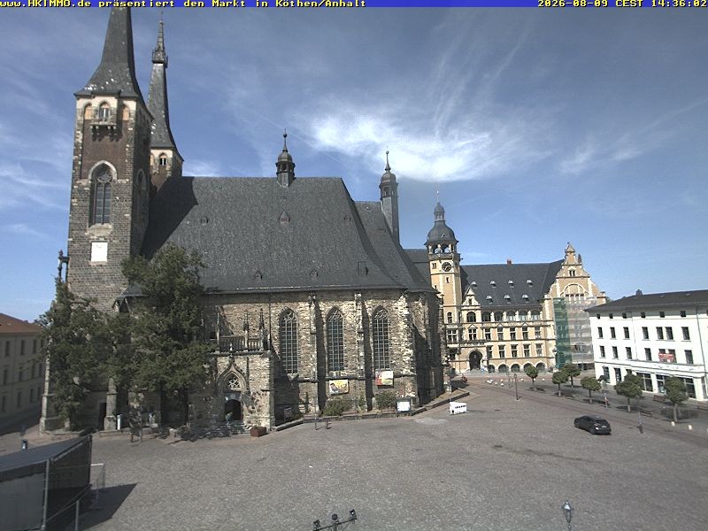 Archiv Foto Webcam Marktplatz in Köthen
