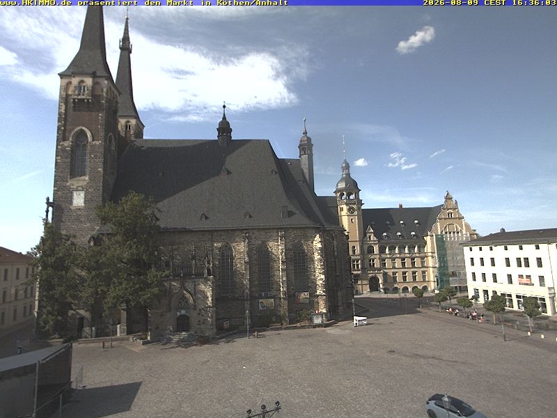 Archiv Foto Webcam Marktplatz in Köthen