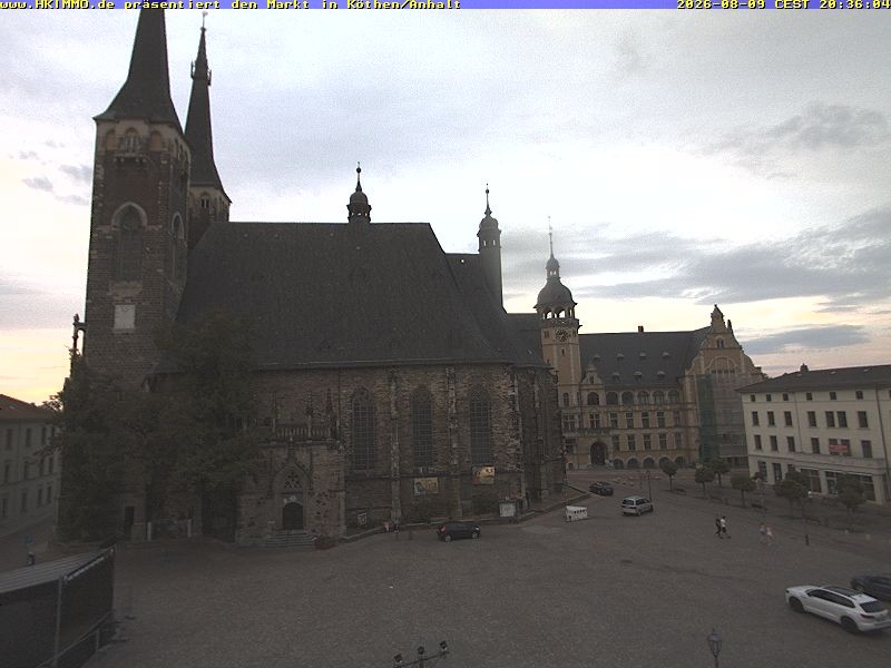 Archiv Foto Webcam Marktplatz in Köthen