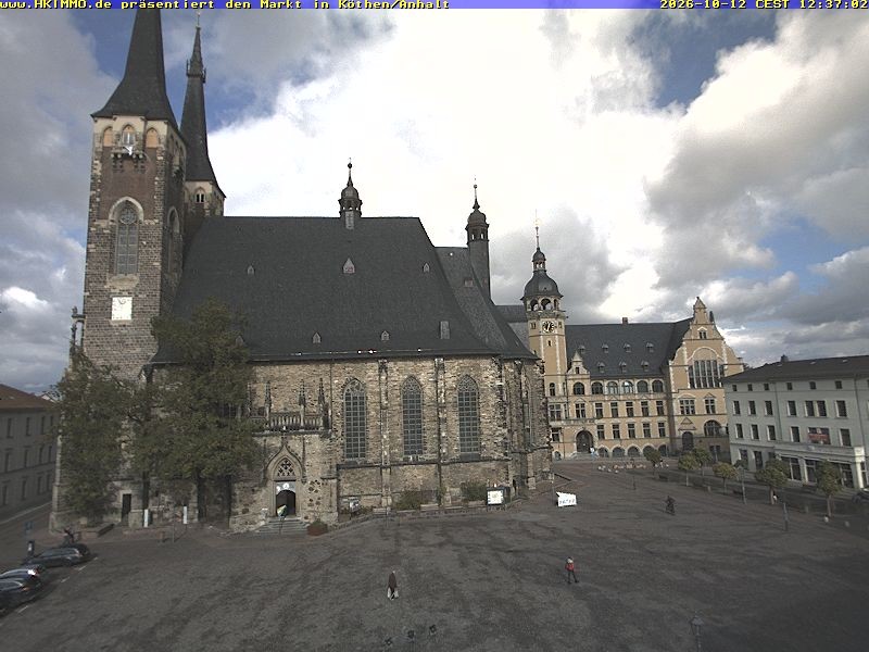 Archiv Foto Webcam Marktplatz in Köthen