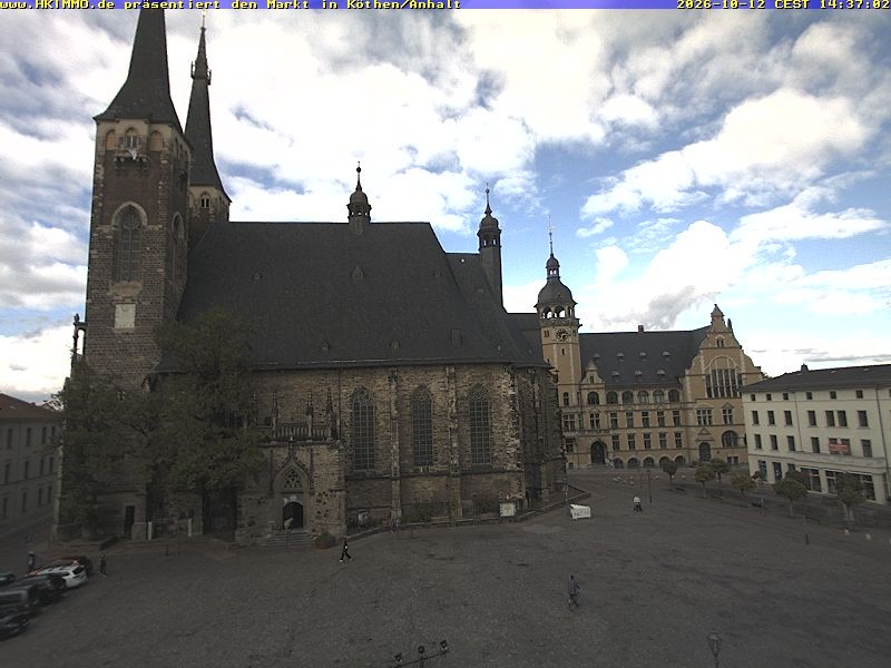 Archiv Foto Webcam Marktplatz in Köthen