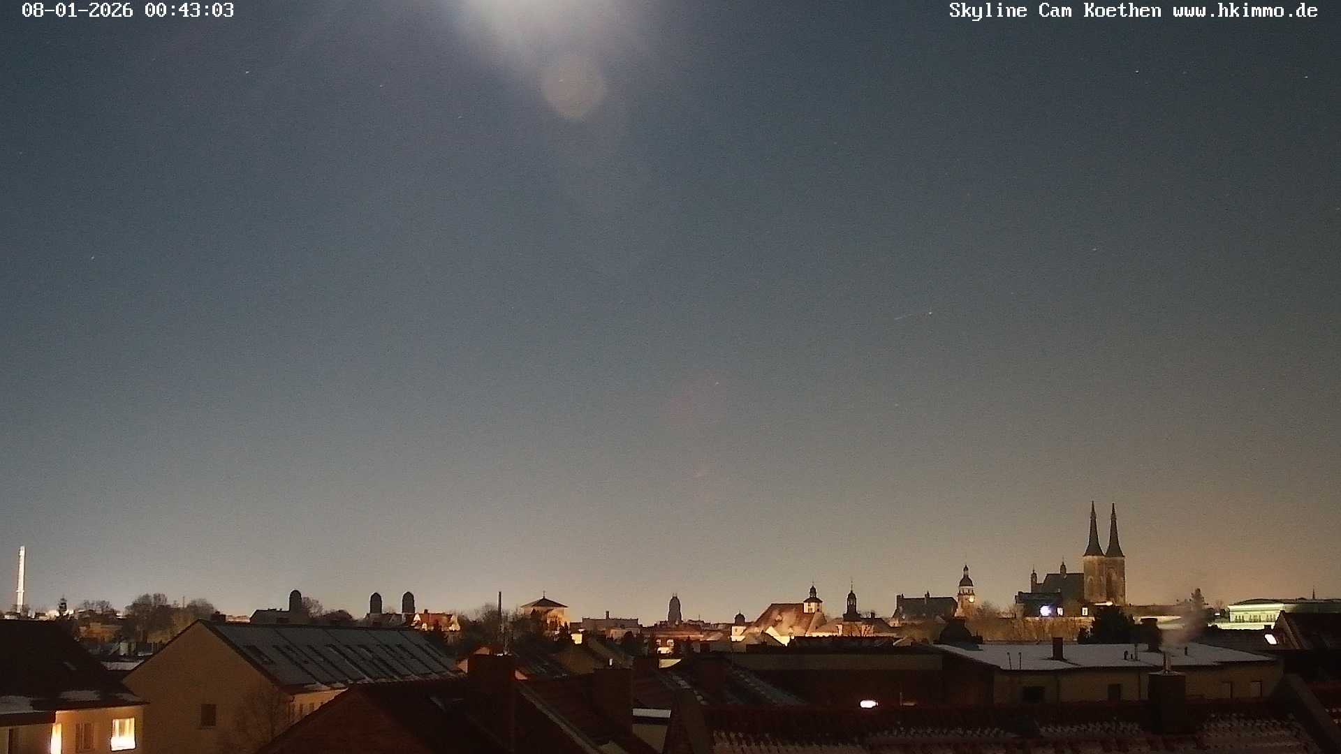 Archiv Foto Webcam Blick über die Stadt Köthen