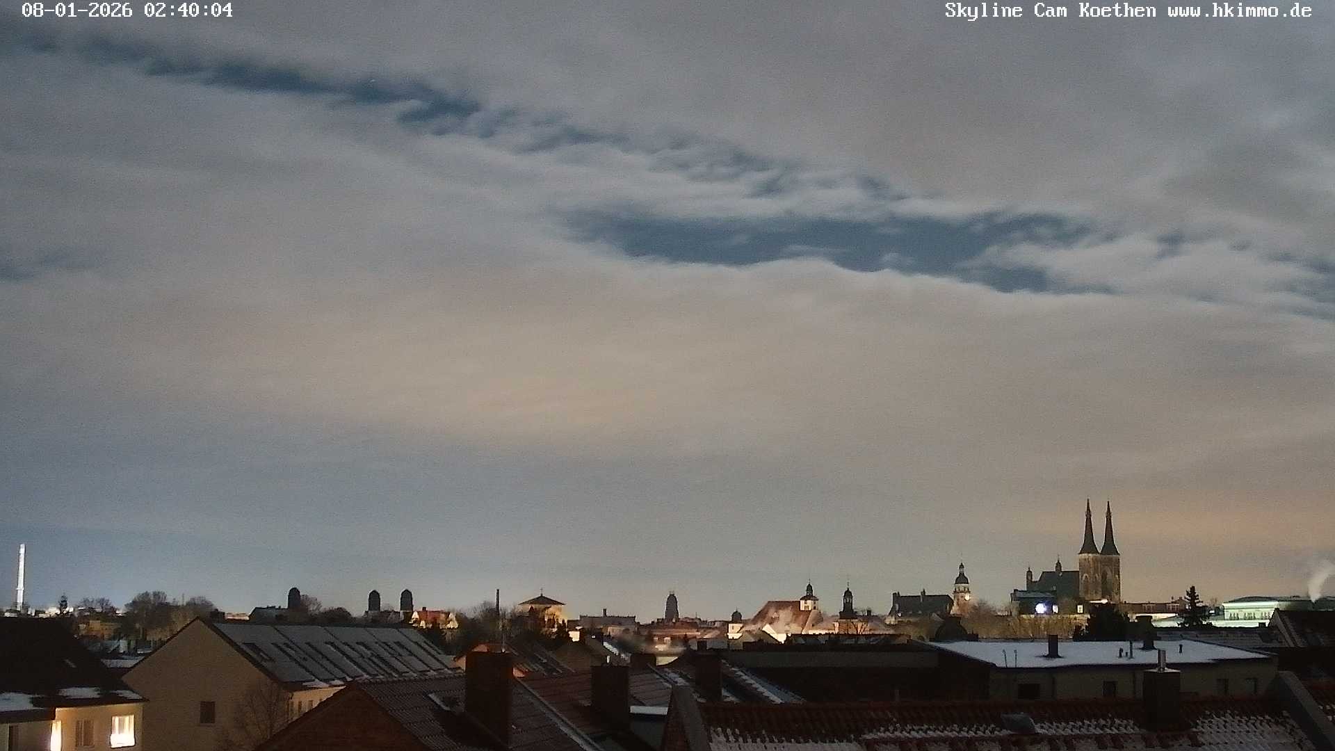 Archiv Foto Webcam Blick über die Stadt Köthen