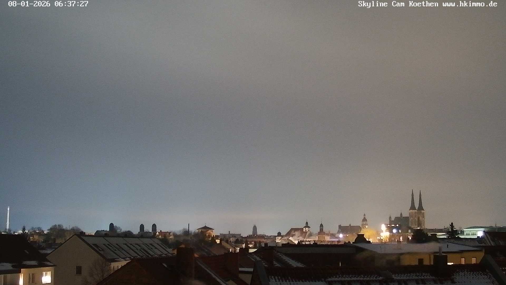 Archiv Foto Webcam Blick über die Stadt Köthen
