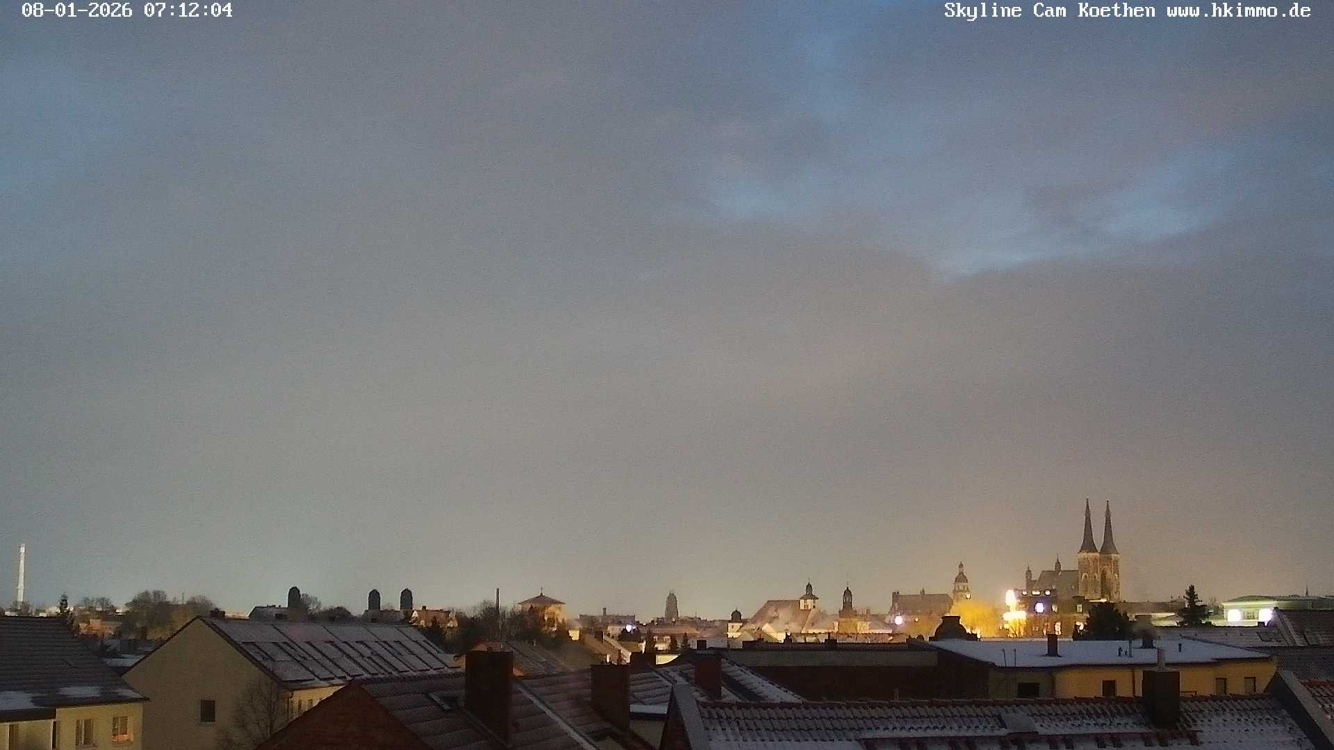 Archiv Foto Webcam Blick über die Stadt Köthen