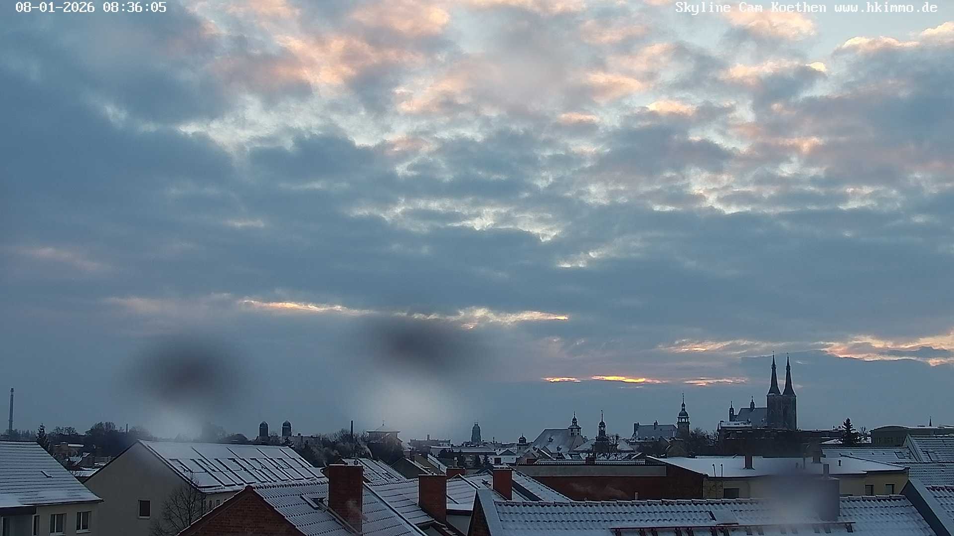 Archiv Foto Webcam Blick über die Stadt Köthen