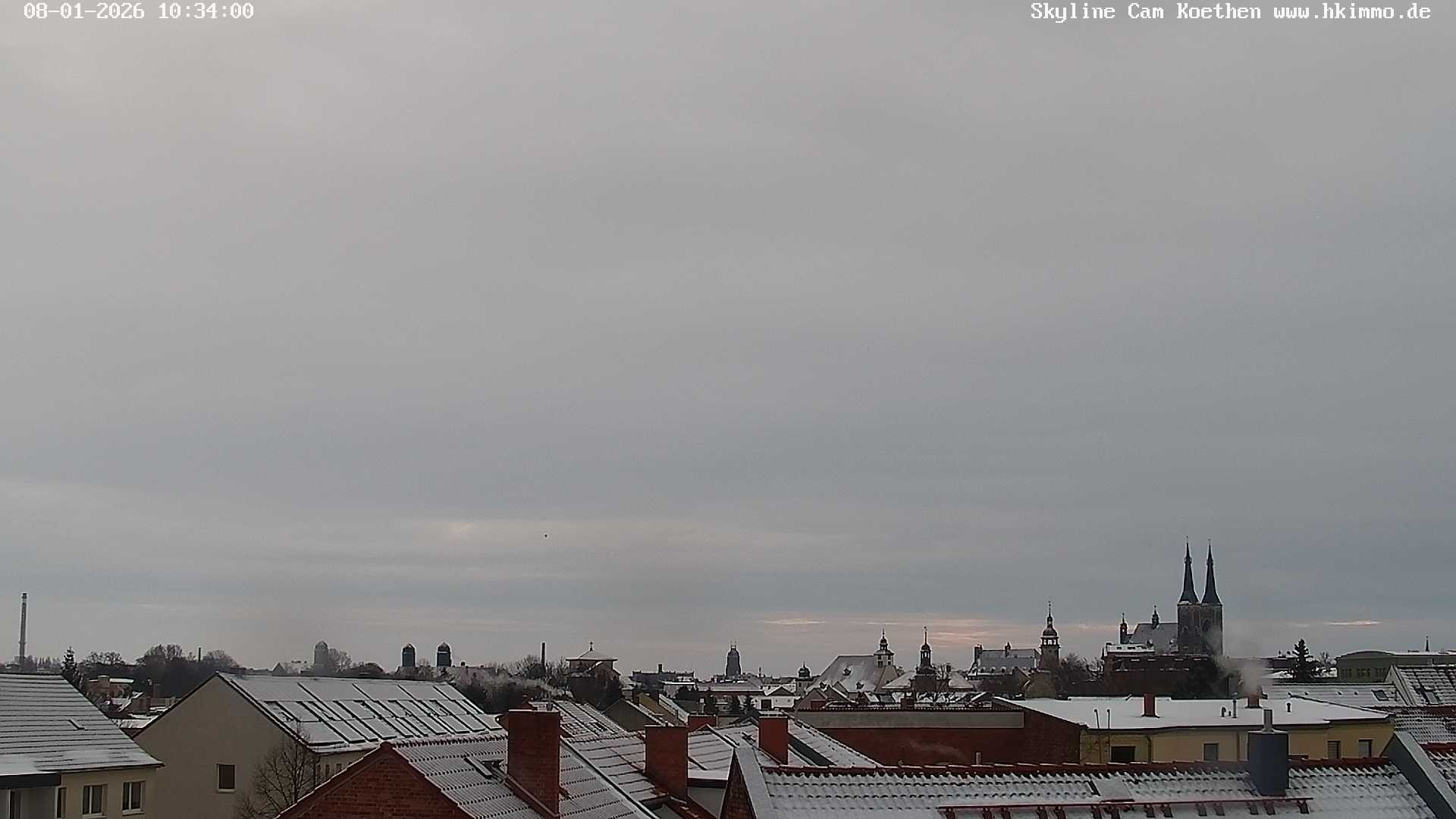 Archiv Foto Webcam Blick über die Stadt Köthen
