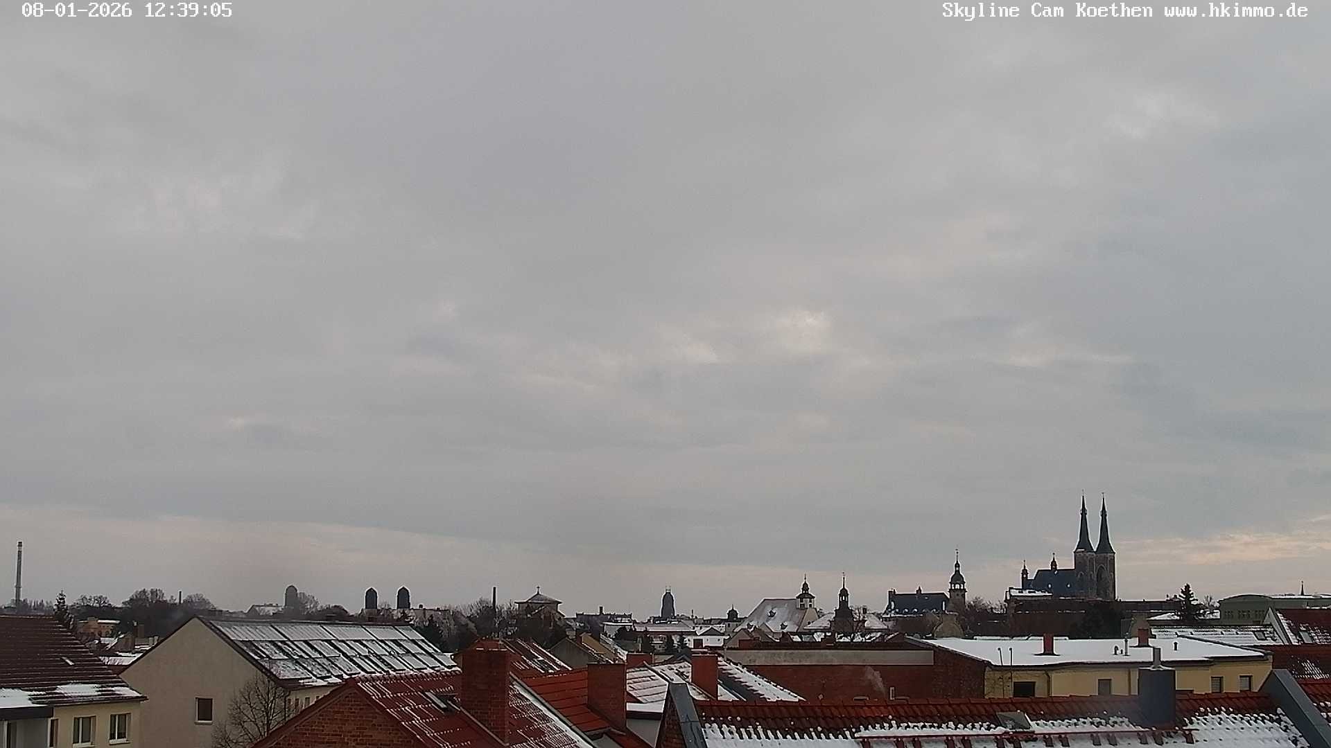 Archiv Foto Webcam Blick über die Stadt Köthen